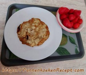 Paleo bananenpannenkoeken zonder bloem met amandelschilfers van Sonia Macors