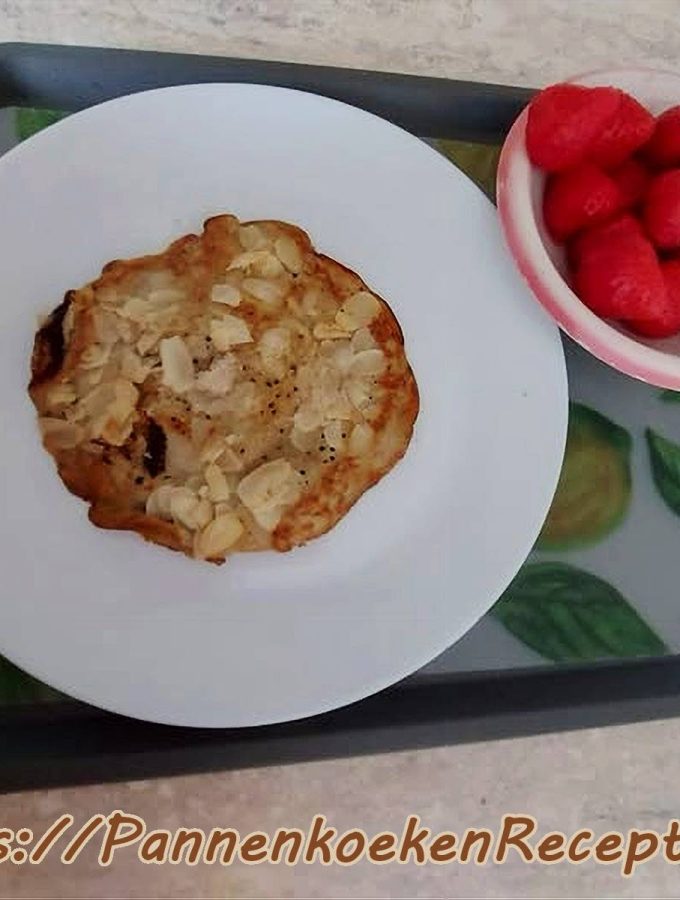 Paleo bananenpannenkoeken zonder bloem met amandelschilfers van Sonia Macors